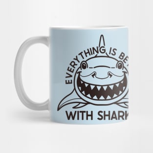 Better with Sharks (Lineal) Mug